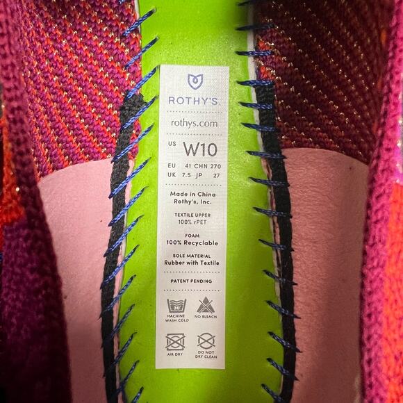 Rothy’s The Point in Metallic‎ Pomegranate Limited Edition Size 10 - Picture 8 of 8